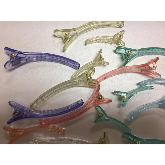 Mix 25 Pcs Plastic Single Prong DIY Hairstyle Alligator Hair Clip 7cm, 5cm, 4cm