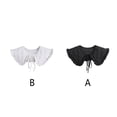 thumbnail image 2 of Minnieouse Chal de cuello falso para mujer, abrigo acolchado con volantes para fiesta de cumpleaños, chaqueta, camiseta, Capelet, cubierta de cuello a la Accesorios de disfraces Negro Minnieouse AP013193-01, 2 of 6