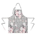 thumbnail image 2 of Pioneer Flower Floral Print Pattern Apron-Garden Aprons for Women with Pockets-Cotton Linen Waterproof Kitchen Cooking Gardening Aprons Adjustable for Kitchen,Cooking,BBQ and Salon 33x27 Inch, 2 of 7