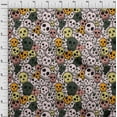 thumbnail image 3 of oneOone Polyester Lycra Light Pink Salmon Fabric Skull Craft Projects Decor Fabric Printed By The Yard 56 Inch Wide, 3 of 4