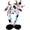 Black White Cow, variant on Funny Plush  Hat Ear Moving Jumping Hats, Cute LED  Beanie Cap for Women Girls  Party Holiday
