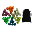 thumbnail image 1 of de dados de acrílico luminoso RPG, D8 D10 D12 D20 juguetes con bolsa, de dados poliédricos para s de Hugo Dados poliédricos, 1 of 9