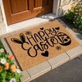 thumbnail image 6 of CoreLiving Spring Door Mat Easter Bunny Welcome Outdoor Rug Non Slip Front Porch Doormat for Entryway Floor Decor Rabbit Design Indoor Outdoor Layered Mat, 6 of 8