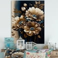 thumbnail image 2 of Designart Brown Daisy Bunch II Canvas Wall Art, 2 of 5