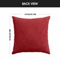 thumbnail image 6 of Sm:)e Red Christmas Tree Star Faux Fur Embroidered Plush Pillow Covers 18x18 Inch Set of 2, Cushion Covers for Sofa Home Decor, 6 of 9