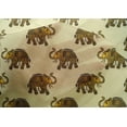 thumbnail image 4 of oneOone Cotton Silk Fabric Elephant Block Printed Fabric 1 Yard 42 Inch Wide, 4 of 4