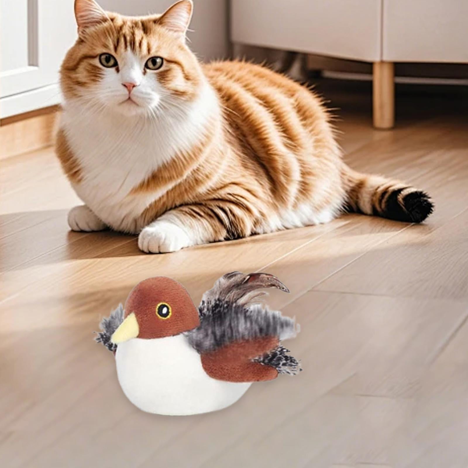 Serenable Flapping Bird Cat Toy Motion Activated Lifelike Electric Three Mode for Indoor Cats Cat Exercise Toy USB Rechargeable Style C