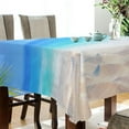 thumbnail image 3 of Summer Beach Rectangle Tablecloth, Dust Proof Anti Wrinkle Wipeable Table Cloth Tabletop foration of Dinner Kitchen Wedding Holiday Party 60"x120" Decor Gift, 3 of 7