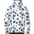 thumbnail image 5 of Hoodies for Men - leaf Blueberries Print Long Sleeve Comfrt Men'S Fashion Hoodies & Sweatshirts, Sweatshirts for Men Hoodies Pullover Clothing Clothes with Pouch, 5 of 7