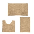 thumbnail image 1 of Yuarrent Lujosas alfombrillas de baño a rayas suaves para una experiencia cómoda Juego de 3 piezas de alfombrillas supersuaves Juegos de accesorios de baño bronceado suave, 1 of 6