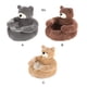 thumbnail image 3 of Methold Cómoda cama para mascotas, sofá, oso, abrazo, tela suave, impermeable y antideslizante, abrazo, gato, dormir, esterilla para dormir, Suministros para perros café L (diámetro 55 cm), 3 of 6