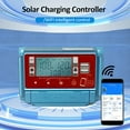 thumbnail image 3 of Controlador Wifi+BT 60A Controlador de Cargador Solar 12V/24V/36V/48V/60V CARGA MPPT Controladores LCD Pantalla Dual Controlador de Salida USB 5V Control de Carga Solar, 3 of 7
