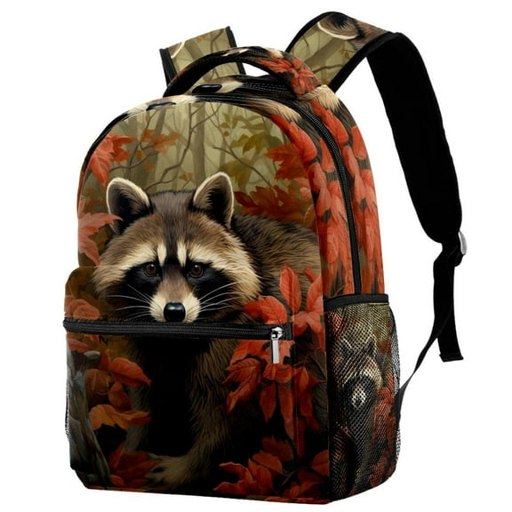 Lightweight Backpack Raccoon School Bag Travel Laptop Daypack for Men Women Casual Rucksack