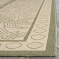 thumbnail image 3 of Safavieh Courtyard Cooper Botanical Indoor/Outdoor Runner Rug, Natural/Olive, 2'3" x 6'7", 3 of 9