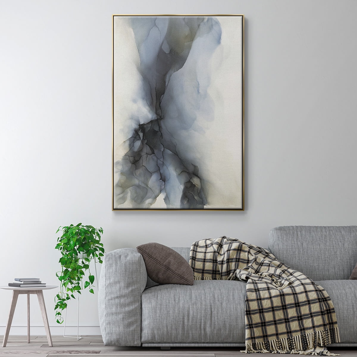 Low Tide Framed Premium Gallery Wrapped Canvas - Ready to Hang - 27 x 41 - Gold Floating Frame