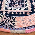 thumbnail image 3 of SAFAVIEH Bellagio Petar Geometric Wool Area Rug, Black/Navy, 5' x 5' Round, 3 of 10