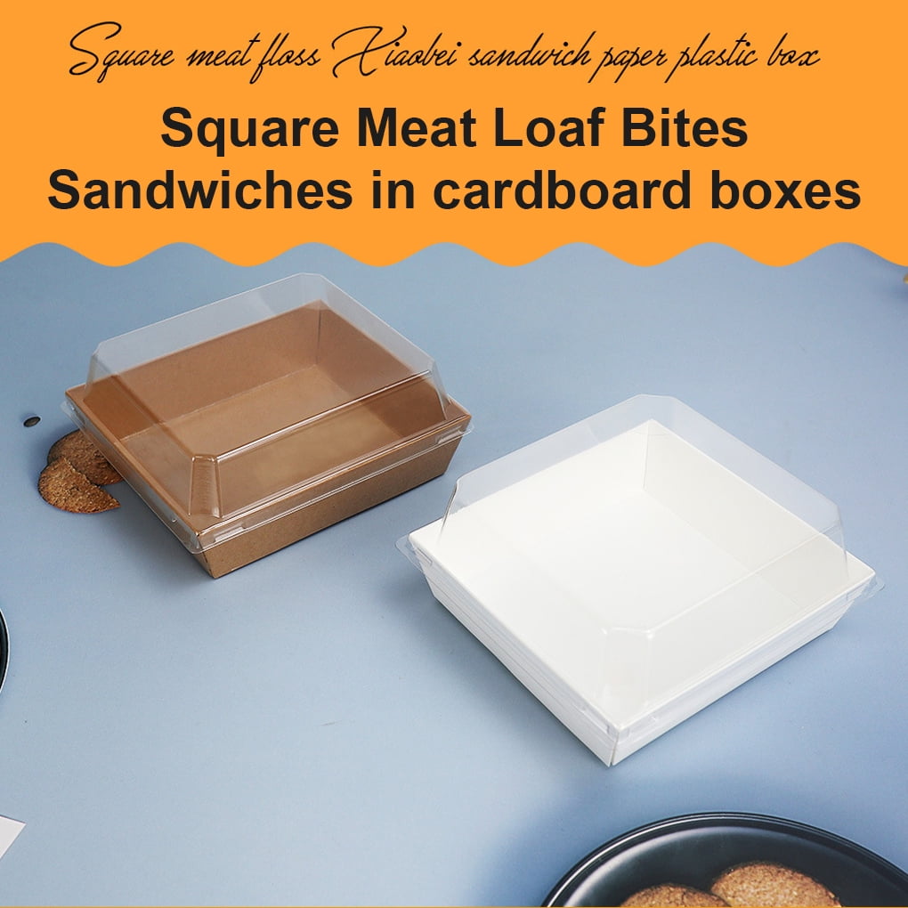 Lot De 20 Boîtes à Gâteau Avec Fenêtre, 25,4 X 25,4 X 6,4 Cm Boîte à