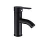 thumbnail image 2 of Grifo de baño negro, mezclador de lavabo de acero inoxidable, accesorios de baño, grifo negro, mezclador de lavabo para cocina del hogar (patrón corto), 2 of 3