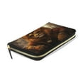 thumbnail image 3 of Qxltty Bossy Lion Illustration Women's Leather Wallet Fashion Retro Multi Card Holder with Cell Phone Pocket Mothers Day Gifts, 3 of 6