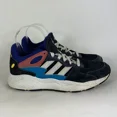 thumbnail image 2 of Adi-das?chaos cloudfoam sneakers mens 7.5 blue faded red?white suede retro style, 2 of 6