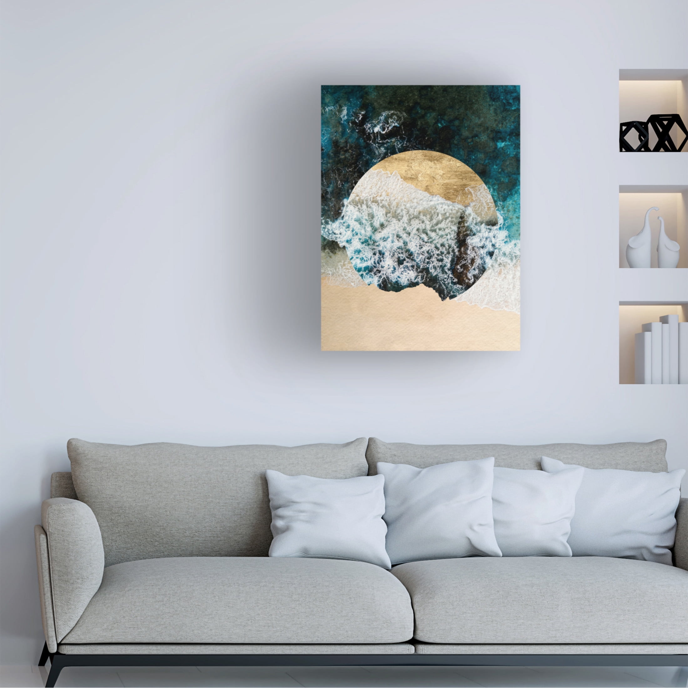 Trademark Fine Art Grace Popp Breaking Shore II Canvas Wall Art
