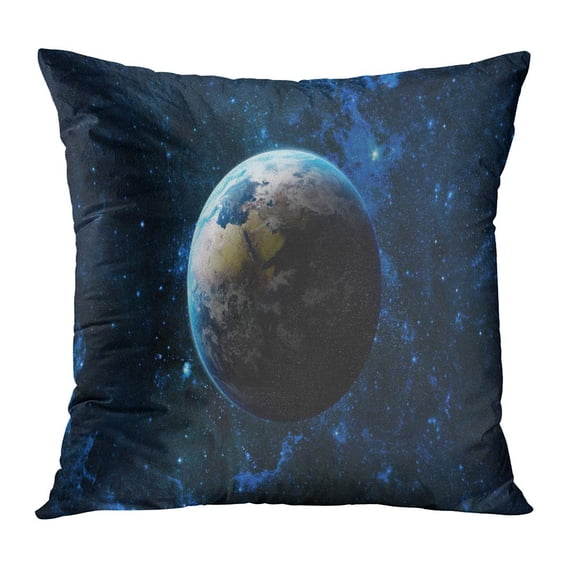 ECCOT Blue Abstract Earth Planet in Space Over Galaxy Stars of This Furnished by NASA America Astronomy Cosmos Pillowcase Pillow Cover Cushion Case 20x20 inch