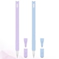 thumbnail image 1 of LOLIPPYY Rentrée des Classes 2 Pcs Étui en Silicone Compatible avec Apple Pencil Génération Design Violet pour Adultes, 1 of 3