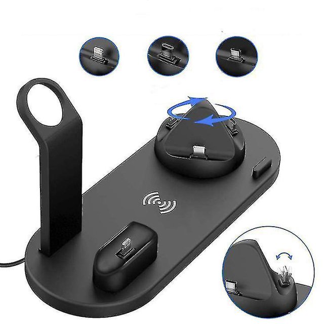 Estación de carga de reloj inalámbrica 3 en 1 con puerto micro USB - soporte tipo C???¿¿¿¿¿¿¿¿¿¿¿¿¿¿¿¿¿ LingWen 8390611006570
