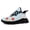 FN003-25025154-8B, variant on Women's Performance Running Shoes with Light Blue & Colorful Paw Print, Lightweight Sport Shoes for Smooth Runs, Round Toe Lace-up Low Top Tennis Shoes for Casual Attire/Outdoor Walking