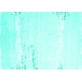 thumbnail image 1 of Ahgly Company Machine Washable Indoor Rectangle Solid Turquoise Blue Modern Area Rugs, 4' x 6', 1 of 4