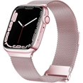 thumbnail image 1 of Magnetic Band Compatible with Apple Watch 38mm 40mm 41mm 42mm 44mm 45mm, Stainless Steel Mesh Milanese Strap with Adjustable Loop, Metal band for iWat, 1 of 4