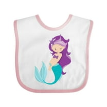 Inktastic Mermaid Girls Baby Bib