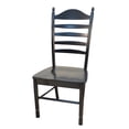 thumbnail image 2 of Contemporary Home Living Ladder Back Dining Chair - 42" - Antique Black, 2 of 9