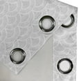 thumbnail image 4 of Ambesonne Grey and White Grommet Curtain, Vintage Circles, 50" x 84", Warm Taupe White, 4 of 6
