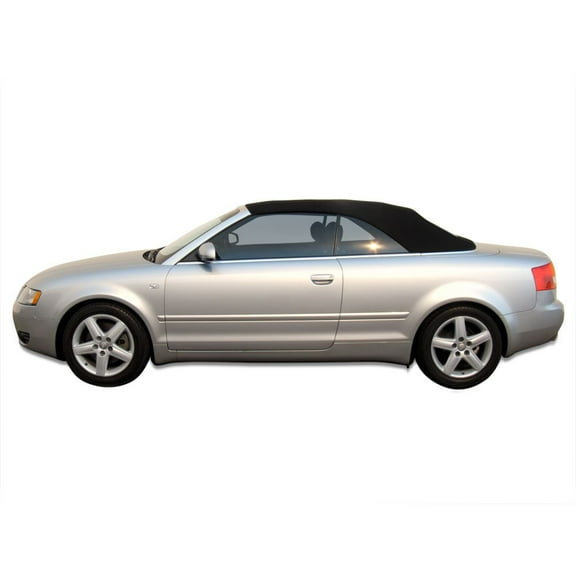 Sierra Auto Tops Replacement Convertible Top with Heated Glass Window, fits Audi A4 models 2003-2009, Premium-Grade Stayfast Canvas, Black