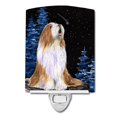 thumbnail image 1 of Carolines Treasures SS8467CNL Starry Night Bearded Collie Ceramic Night Light, 1 of 2