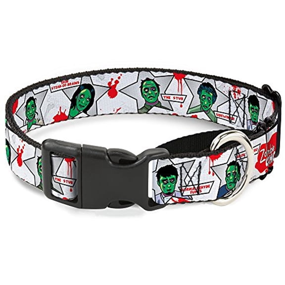 Buckle-Down Walking Zombies Martingale Dog Collar