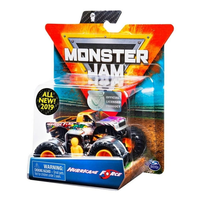 Vehículo Monster Jam Escala 1:64 Hurrican Force