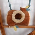 thumbnail image 4 of Hamster Winter Bed Hideouts Plush Hammock Small Animal Nest Cute Warm Home for Junior Hedgehog Sugar Glider, 4 of 4