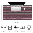thumbnail image 5 of Long Mouse Pads for Desk,Green and Red Christmas Pattern Desk Mats on Top Of Desks, Desk Mouse Pad Extra Large with 3mm Non-Slip Base and Stitched Edge for Gaming,Office,Work,Home 47.3x23.6in, 5 of 5