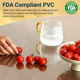 thumbnail image 2 of Clear Table Cover Protector Rectangle x . Transparent Plastic Table Protector -Scratch Clear Desk Mat for Office Desktop Dresser Dining Table FDA Compliant, 2 of 9