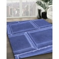 thumbnail image 3 of Ahgly Company Machine Washable Indoor Rectangle Transitional Sky Blue Area Rugs, 7' x 9', 3 of 7