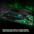 thumbnail image 7 of Extended Large Gaming Mouse Pad by ENHANCE XL Mouse Mat (31.5" x 13.75") Anti Fray Stitching for Professional eSports with Low Friction Tracking Surface and Non Slip Backing Green, 7 of 7