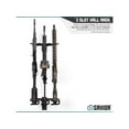 Savior Equipment 3Slot Angle Adjustable Rafle Wall Rack, Black, 12in W