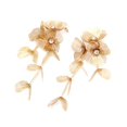thumbnail image 4 of Giaone Luxury Long Metal Flower Tassel Earrings for Women Personality Temperament, 4 of 9