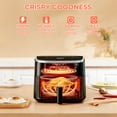 thumbnail image 4 of SHOUFTW 4QT Compact Air Fryer, 4-in-1 Crisp, Roast, Reheat & Dehydrate, Easy-Clean Dishwasher-Safe Parts, Black, 4 of 10