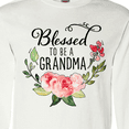 thumbnail image 4 of Inktastic Blessed to Be a Grandma with Flowers Long Sleeve T-Shirt, 4 of 5