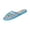 Sky Blue, variant on Women's Floral Beaded Mesh Slippers, Sequin Rose Embellished Slide with Bamboo Insole, Indoor House Shoes Black