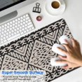 thumbnail image 4 of Long Mouse Pads for Desk,Black Geometric Diamond Pattern Desk Mats on Top Of Desks, Desk Mouse Pad Extra Large with 3mm Non-Slip Base and Stitched Edge for Gaming,Office,Work,Home 31.5"x11.8", 4 of 6