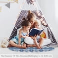 thumbnail image 4 of Large Round Floor Mat Round Rugs Nordic Abstract Floral Pattern Carpet Non-Slip Soft Yoga Kid's Play Pet Floor Mat for Bedroom Study Room Living Room Kitchen, 3.3-Feet, 4 of 7